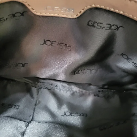 Vintage Joe's Jeans Leather Crossbody/Cluch Purse Handbag Brown Tan - Picture 10 of 12